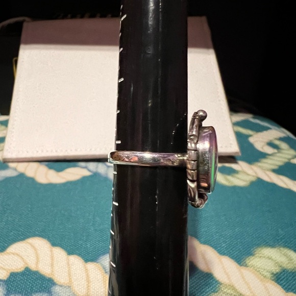 Sterling Aurora opal ring - Picture 4 of 11